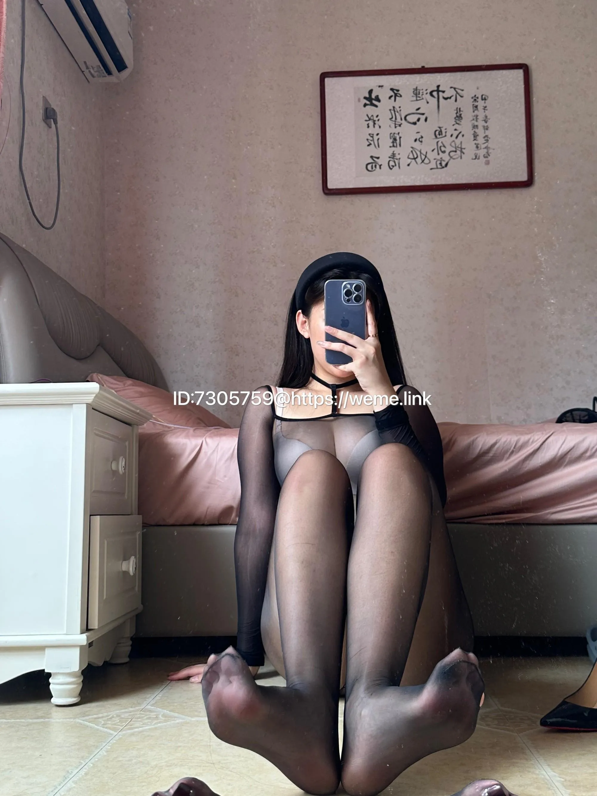 美邵女Baby – NO.021 透明吊带连体丝袜 [61P]插图